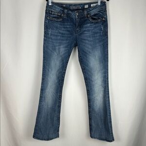 Miss Me Mid-Rise Boot Medium Wash Bootcut Jeans Size 30